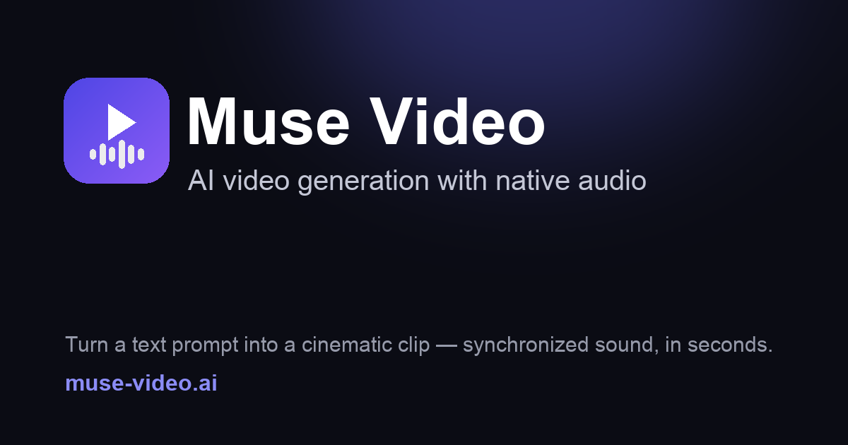 Muse Video AI Generator screenshot